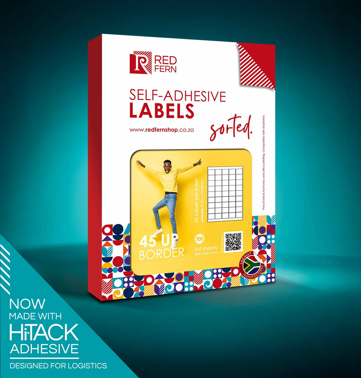 Bordered 45up A4 Self-Adhesive Labels - Redfern | South Afri